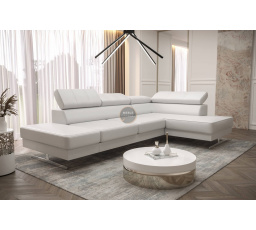 NAROŻNIK EMPORIO MINI 300x180 - prawa , Eko skóra biała