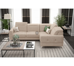 NAROŻNIK MALIBU 250X180 CM - prawa , Odcienie beżu