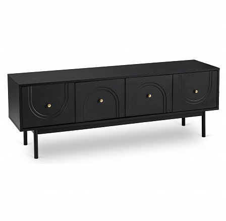 Szafka RTV MARLEN 155 cm Czarna