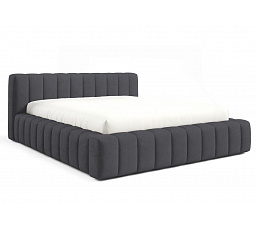 GINO ágy fa keretben léccel, 140x200, Velluto 20