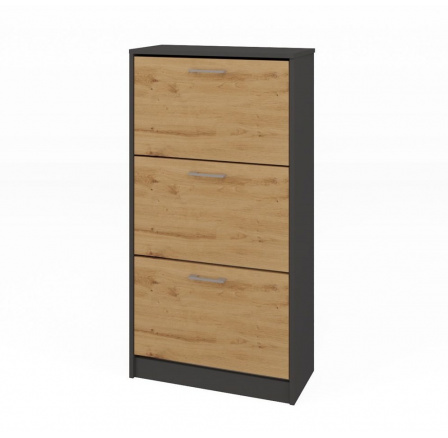 Botník Pura antracit/dub artisan