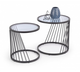 ANTILLA dohányzóasztal készlet, fekete