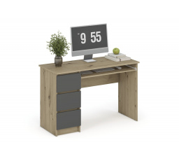 CINO íróasztal, Artisan Tölgy/Grafit