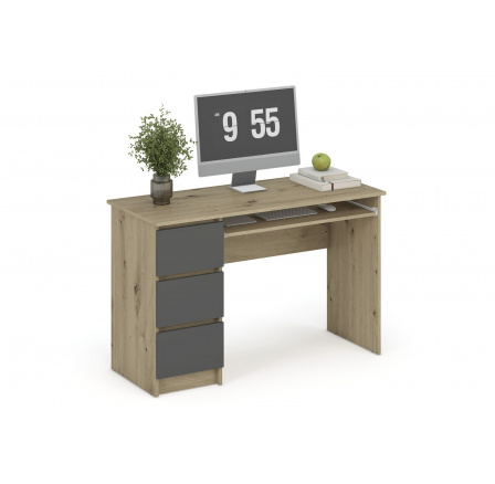CINO íróasztal, Artisan Tölgy/Grafit