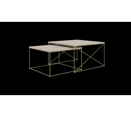 Licco 2 az 1-ben dohányzóasztal Arany+Sonoma