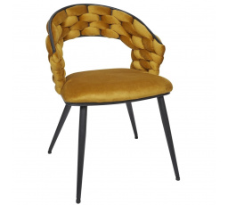 Sawyer szék mustárszínű
