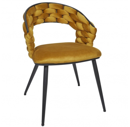 Sawyer szék mustárszínű