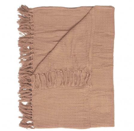 Waffle ágytakaró/ takaró okkersárga 150x200 cm