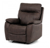 Polohovací křeslo, hnědá, látka vintage, TV-4092 BR3