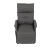 Polohovací křeslo, elektrické kabelové ovládání, šedá, látka, TV-5482 GREY2