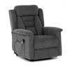 Polohovací křeslo, elektrické kabelové ovládání, šedá, látka, TV-7072 GREY2