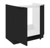 Dolní skřínka SIENA - 80 ZL 2F BB, Černá mat/Černá mat
