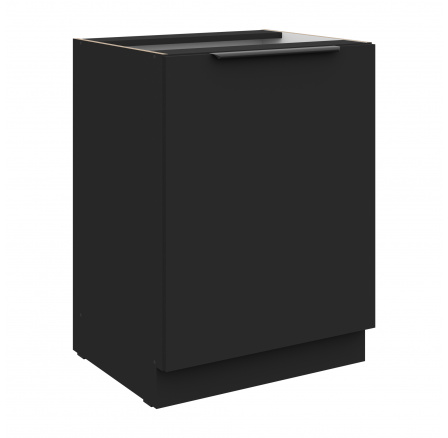 Dolní skřínka SIENA - 60 D 1F BB, Černá mat/Černá mat