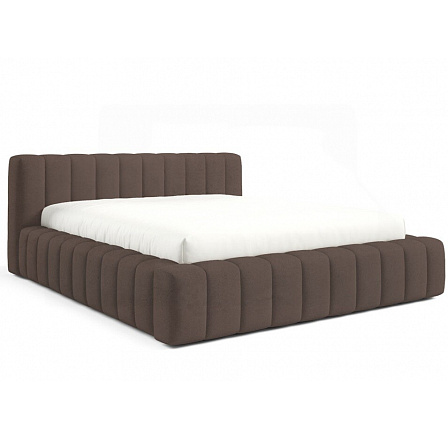 GINO ágy fa keretben léccel, 180x200, Velluto 06