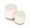 CANCUN 2 puff készlet, krém/természetes