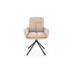 Forgó étkezőszék K536, Bézs/Fekete