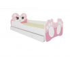 Ágy matraccal és fiókkal BEAR PINK 160x80 Rózsaszín