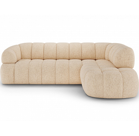 Tontano corner sofa with sleeping function and electrically extendable seat, light beige chenille, right-hand Kendell 18 183x77 Right Tontano corner sofa with sleeping function and electrically extendable seat, light beige chenille, right-hand Kendell 18 183x77 Right