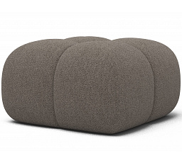 Kárpitozott puff Covio, barna Bouclé Royal 20 85x52