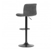 Barová židle, šedá, ekokůže,AUB-806 GREY3