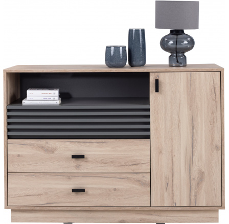 ALLMO AL-7 komód, Kasmír/Antracit