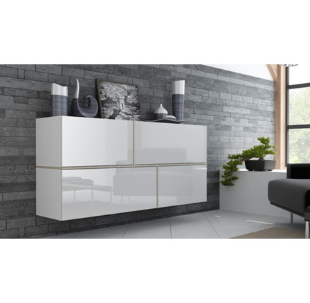 GOYA komód, fehér/sonoma