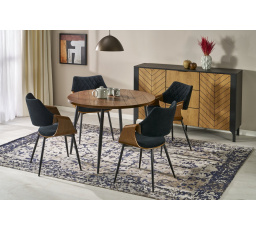 BARRY étkezőasztal, dió/fekete