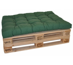 Sedák na paletu 120x80 tmavě zelený melír