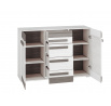 BLANCO 07-01 sosna śnieżna/MDF new grey - komoda