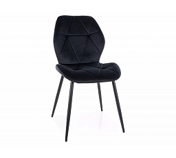 RICK VELVET étkezőszék, Fekete Bluvel 19/Fekete