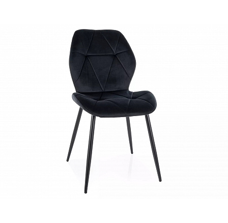 RICK VELVET étkezőszék, Fekete Bluvel 19/Fekete