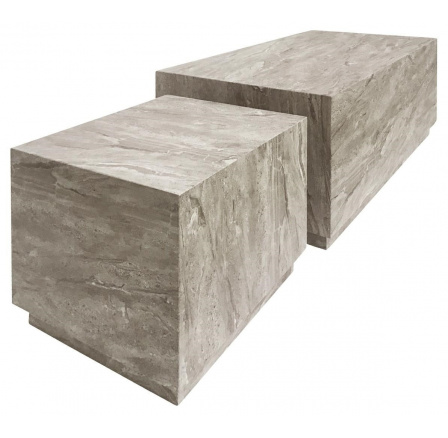 2 darabos Dice konferenciaasztal szett szürke márvány