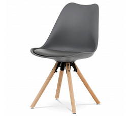 Jídelní židle, šedá, plast, CT-762 GREY