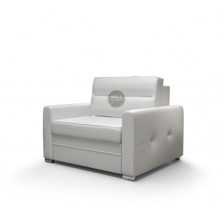 FOTEL ARTE SKÓRA NATURALNA - Skóra biała