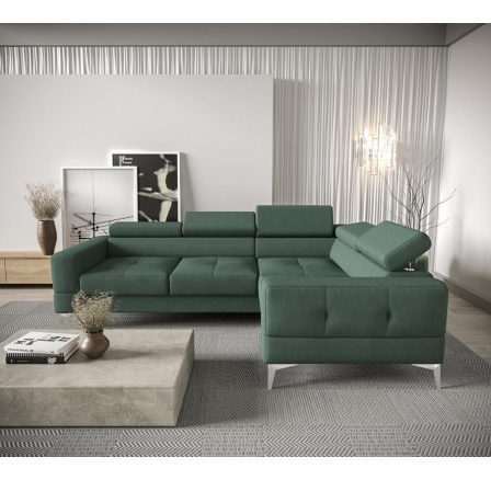 NAROŻNIK ROZKŁADANY TOSCANIA 250x180 - prawa , Odcienie oliwkowego