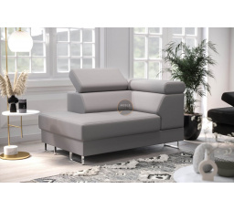 FOTEL DOSTAWKA GALAXY SKÓRA NATURALNA - Strona lewa , Skóra szara