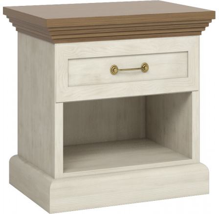 Éjjeliszekrény ROYAL SN, Északi fenyő + Vad tölgy