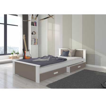 ALDEX ágy 200x90 Fehér+Szarvasgomba