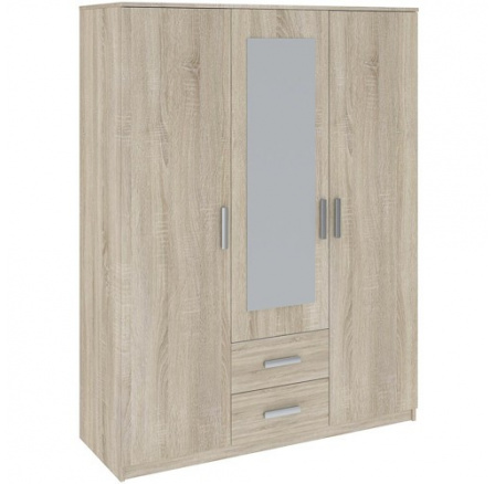 TAMINA 3D2S ruhásszekrény, Sonoma Tölgy