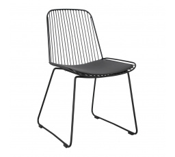 Dill szék fekete párnával
