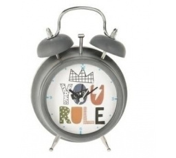 Zebra ébresztőóra fekete