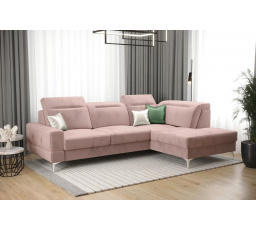 NAROŻNIK ROZKŁADANY MALIBU MINI 180X250 - prawa , Odcienie różu