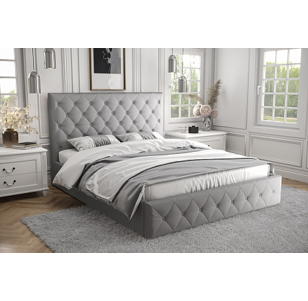 ŁÓŻKO ROMA SKÓRA NATURALNA - 200x200 , Drewniany ŁÓŻKO ROMA SKÓRA NATURALNA - 200x200 , Drewniany