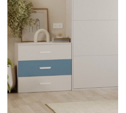 Komoda LUMIK 3S Kašmír Modrá