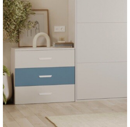 Komoda LUMIK 3S Kašmír Modrá