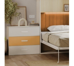 Komoda LUMIK 3S Kašmír Žlutá