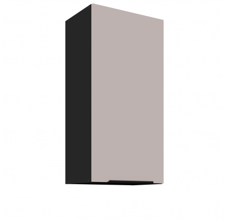 Horní skřínka ARONA - 45 G-90 1F, Černá mat/Kašmír