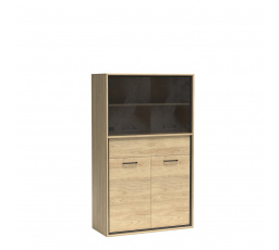 MEDIOLAN M5 Vitrin Természetes Hikora