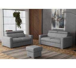 Sedací souprava Petrit 3+2+taburet Aragon šedá