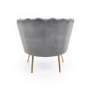AMORINITO fotel, szürke/arany